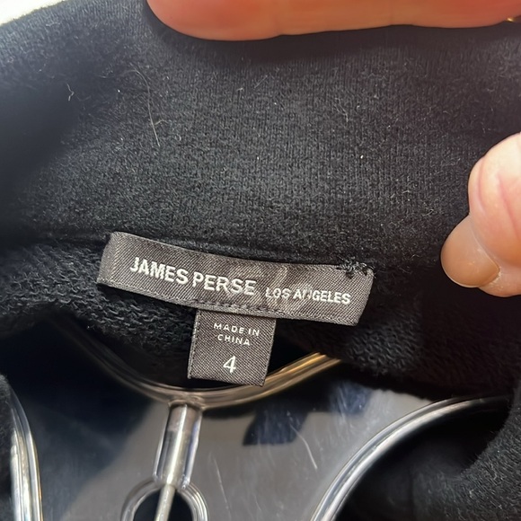 James Perse French Terry Trench Long Sleeve Jacket with Pockets Size 4/XL - Picture 12 of 14